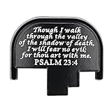 TOFEIC Aluminum Rear Slide Cover Back Plate for Full Size Smith & Wesson (NOT Shield) M&P and M&P M2.0 9mm/.40/.45 Accessories, Psalm 23:4