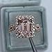 Cubic Zirconia Rings Gold Boho Wedding Engagement Ring Statement Fashion Index Finger Rings size 7 Anniversary Birthday Gifts for Women