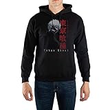 Toyko Ghoul Hooded Sweatshirt with Japanese Text-X-Large Black