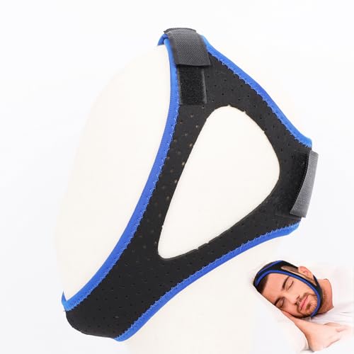 SiumPklay Breathable ​Chin Strap for Sleeping​ – Ultra-Comfortable & Adjustable ​Stop Snoring​ Solution for Men & Women – Lightweight, Soft ​Anti Snore Devices​ with Ventilation Holes – Universal Fit
