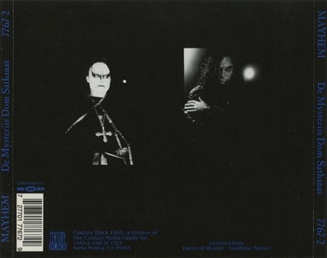 Amazon.co.jp: ＊中古CD MAYHEMメイヘム/De Mysteriis Dom Sathanas