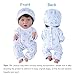 BABESIDE 8 Pcs Baby Doll Clothes Set with Bassinet for 8-10-12 Inch Dolls, Cute Baby Doll Clothes and Accessories Set for Realistic Babydolls Boy, Blue