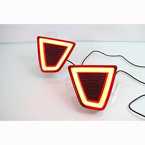 1 Par LED Pára choques Traseiro Refletor Luzes De Freio Lâmpada Traseira Aviso Luzes De Segurança Lâ