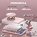 Pddosi Portable Wireless Charger Compatible for Apple Watch Series 10/9/8/UItra/7/6/5/4/3/2/SE, 1500mAh Portable iWatch Charger Travel, Magnetic Portable Watch Charger Keychain with USB C (Pink)