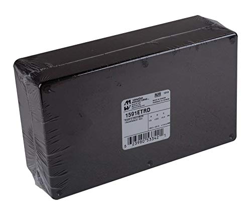 1591ETRD - Plastic Enclosure, T Series, Translucent, Multipurpose, Polycarbonate, 61 mm, 110 mm, 191 mm, IP54 (Pack of 2) (1591ETRD)