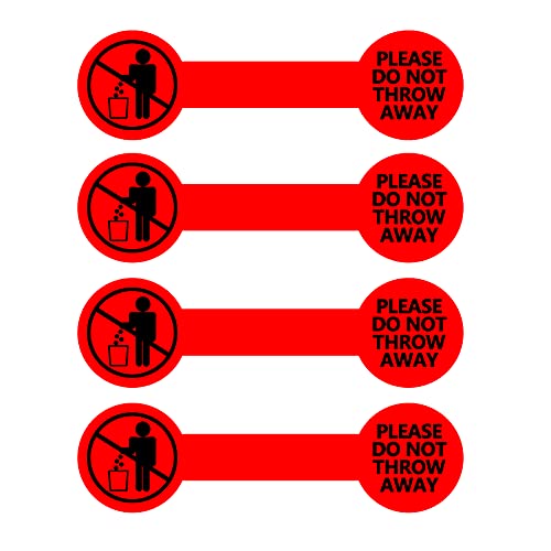 Top label Please Do Not Throw Away Stickers,Permanent Adhesive Sticker,300 Pcs Per Roll