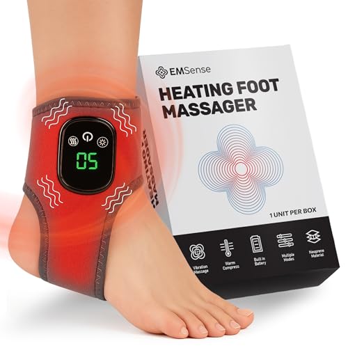 EMSense Masseur Pied 3 En 1, Massage Pieds électrique Chauffant | 3 Modes de Massage et Fonction Chauffante | Thermo Masseur Pied, Appareil Massage Pied et...