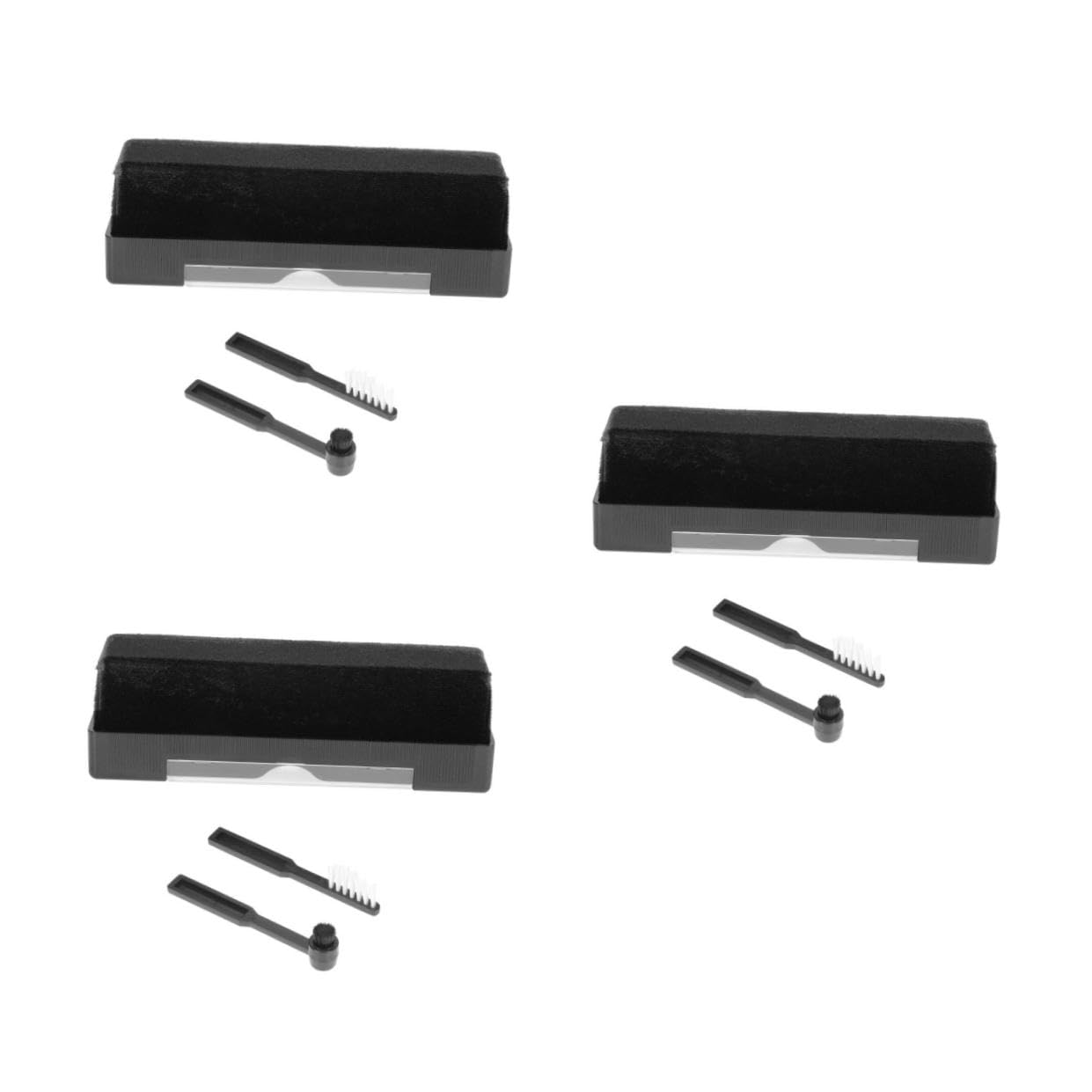 OSALADI 3sets Spazzola Per Pulizia Dischi in Vinile Antistatica Kit Completo Per Manutenzione e Del Giradischi Facile Da Usare e Pratico Compatibile Con Strumenti Musicali Rimuove Polvere