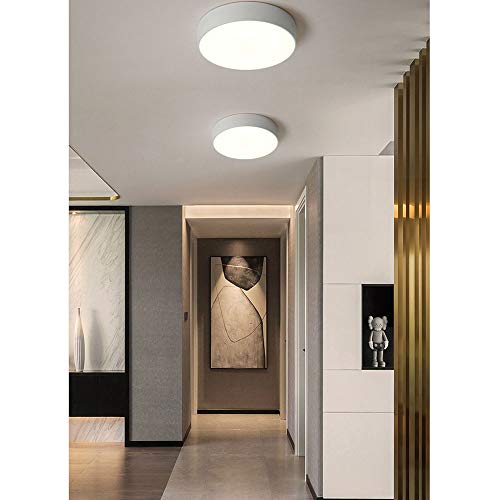 Plafonero LED moderno 18W contra pasillos oscuros con sensor radar 6000K 4