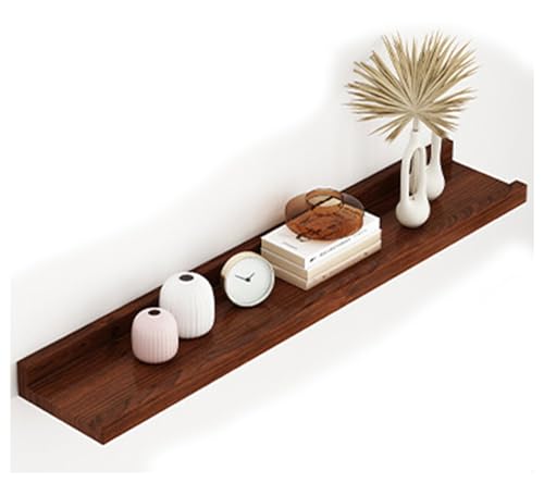 BLUEZY Estantes Flotantes De Pared, Baldas Flotantes Pared, Repisas De Pared Modernos De Madera Estante De Pared para El Hogar, La Oficina, La Sala De Estar, El Dormitorio B,90x15cm