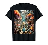 Alice in Wonderland Trippy Mushroom Forest Path T-Shirt
