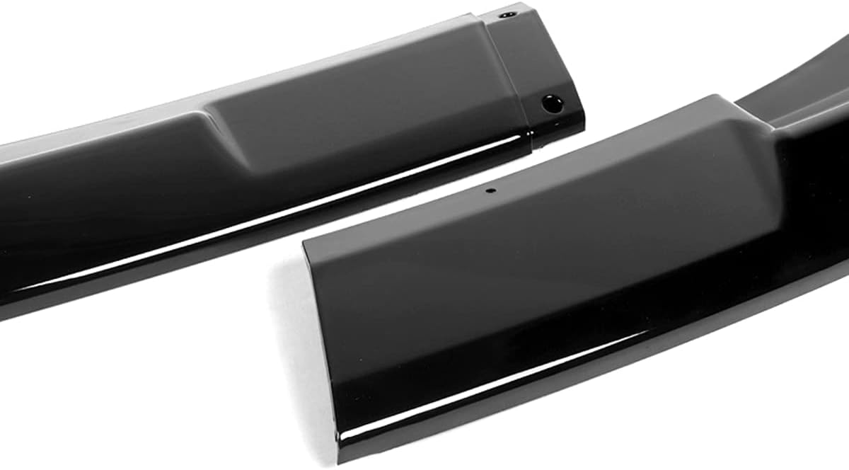Front Bumper Lip fit for Compatible with 2014-2015 Chevy Camaro SS / Z28 / V8 Model Only, Front Bumper Lip Spoiler Air Chin Body Kit Splitter Painted Glossy Black ABS, (STP-Style)