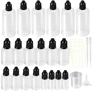 YiliYa 20 Stück Liquid Tropfflaschen Set