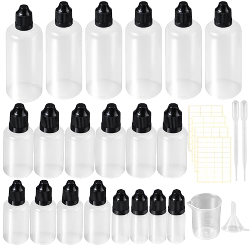YiliYa 20 Stück Liquid Tropfflaschen Set