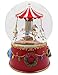 Lightahead Christmas Musical Carousel Horse 100MM Snow Globe Water Ball in Polyresin (Brown)
