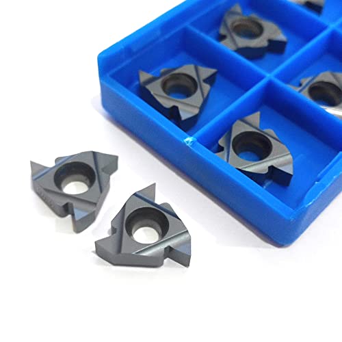 10 piezas insertos de carburo 16IR AG60 para torneado externo miniatura 2