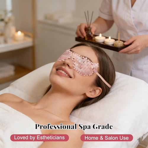 Masque yeux quartz rose contre les poches et la fatigue oculaire - 7