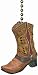 Country Cowboy Boot Ceiling Fan Pull or Light Pull