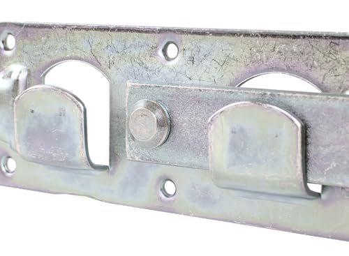 Alberts 210625 Doppeltorüberwurf | in den Ausführungen glatt oder gehämmert | galvanisch verzinkt, dickschichtpassiviert | 423 x 70 mm