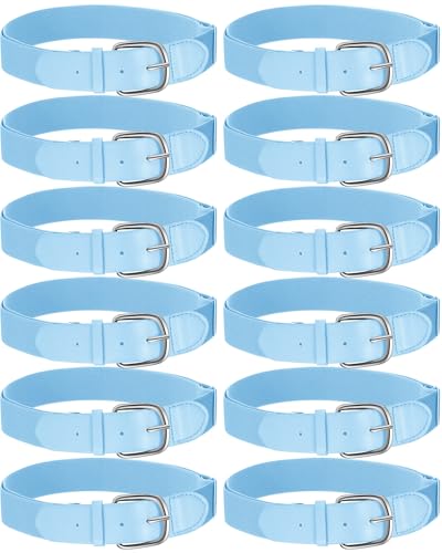 Image of Hercicy 12 Pcs Baseball Belts Softball Belts Bulk for Adult and Youth Adjustable