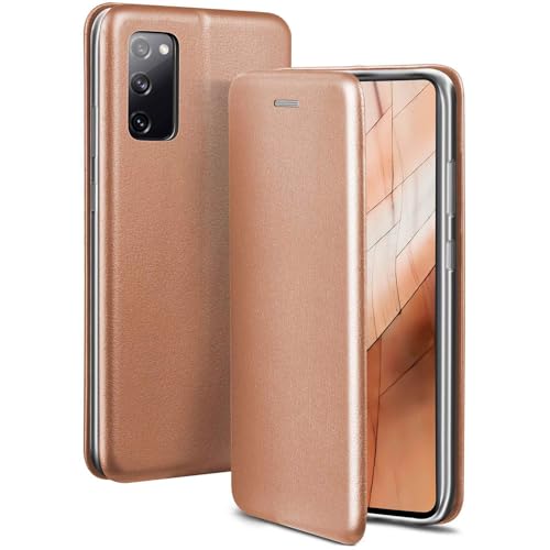 Étui Samsung S20 FE ONEFLOW en cuir rose gold avec support et fente carte
