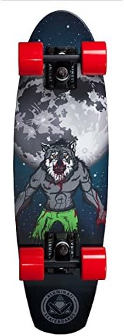 Aluminati Skateboards A-Frame Wolfy Skateboard, Grey