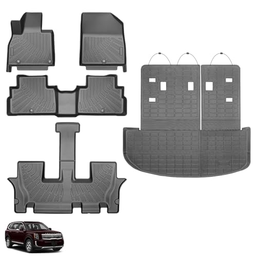 Floor Mats for Kia Telluride 2020-2025 7/8 Seats by JAOGAUS - Used condition - US$51.55