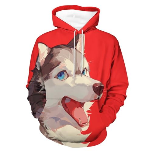 Sweatshirt Husky pull à capuche manches longues taille S
