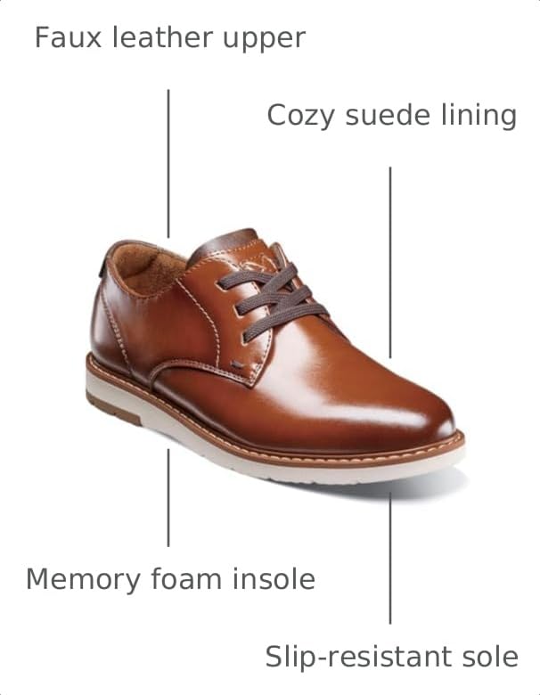 Image of Florsheim Boy's, Vibe Plain Toe Oxford � Little Kid & Big Kid