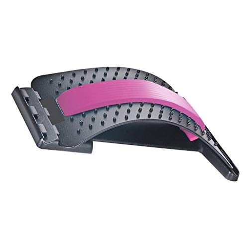 homozy Voltar Maca Mágica Suporte De Massagem Lombar Inferior Spine Posture Corrector Mate - Preto V