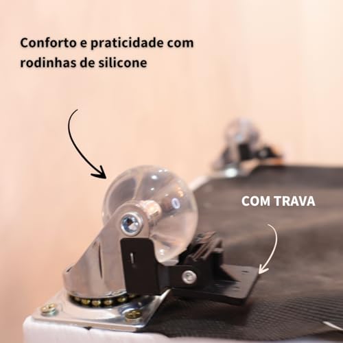 Puff Quadrado Banqueta Com Rodinhas Rodizio Decoração Eventos Conforto (Cinza Corino)