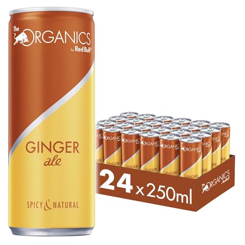 ORGANICS Ginger Ale by Red Bull, 24 x 250ml, Dosen Bio Getränke 24er Palette, OHNE PFAND