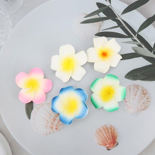 Ondder Hawaiian Flower Hair Clips, set 10 piezas miniatura 7