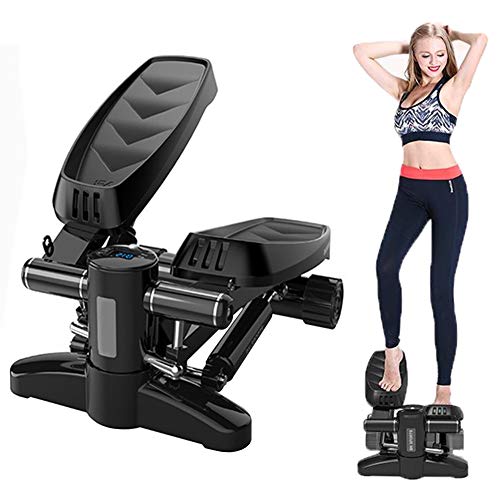 fcya Fitness Stepper, Mini Paso a Paso hidráulico para el hogar, Equipo de Gimnasia para Personas Mayores con Monitor LCD, Paso A Paso Silencioso para Oficina para Principiantes Cover