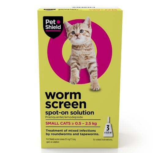 Spot-On Cat Worming Treatment - Small Cat or Kitten, 3 Pipettes
