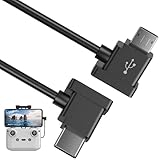 ACANDYA Micro to USB C Remote Controller Cable for DJI Mavic Mini Mini SE Mavic 2 Pro/Zoom Mavic Air Mavic Pro Spark DJI Drone OTG Data Cord for iPhone 16 Pro Plus Galaxy S24 (USB-C Connector) 1FT