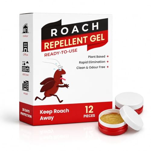 WRYER Cockroach Killer Gel for Home Strong Anti Roach Gel Cockroach Repellent for Kitchen with Fast-Acting Cockroach Bait Trap for Permanent Cockroach Control