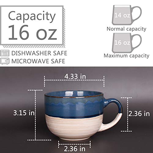 Bosmarlin-Large-Ceramic-Coffee-Mug-Set-of-2-Stoneware-Latte-Mug-for-Office-and-Home-16-Oz-Dishwasher-and-Microwave-Safe-Prussian-Blue-2 Bosmarlin Large Ceramic Coffee Mug Set of 2 Stoneware Latte Mug for Office and Home 16 Oz Dishwasher and Microwave Safe Prussian Blue 2