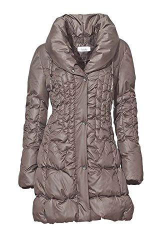 Linea Tesini Damen Designer-Steppmantel, Taupe, GröÃŸe:38