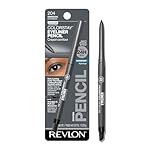 Revlon ColorStay Pencil Eyeliner with Built-in Sharpener, Waterproof, Smudgeproof, Longwearing Eye Makeup with Ultra-Fine Tip, Charcoal, 0.01 oz