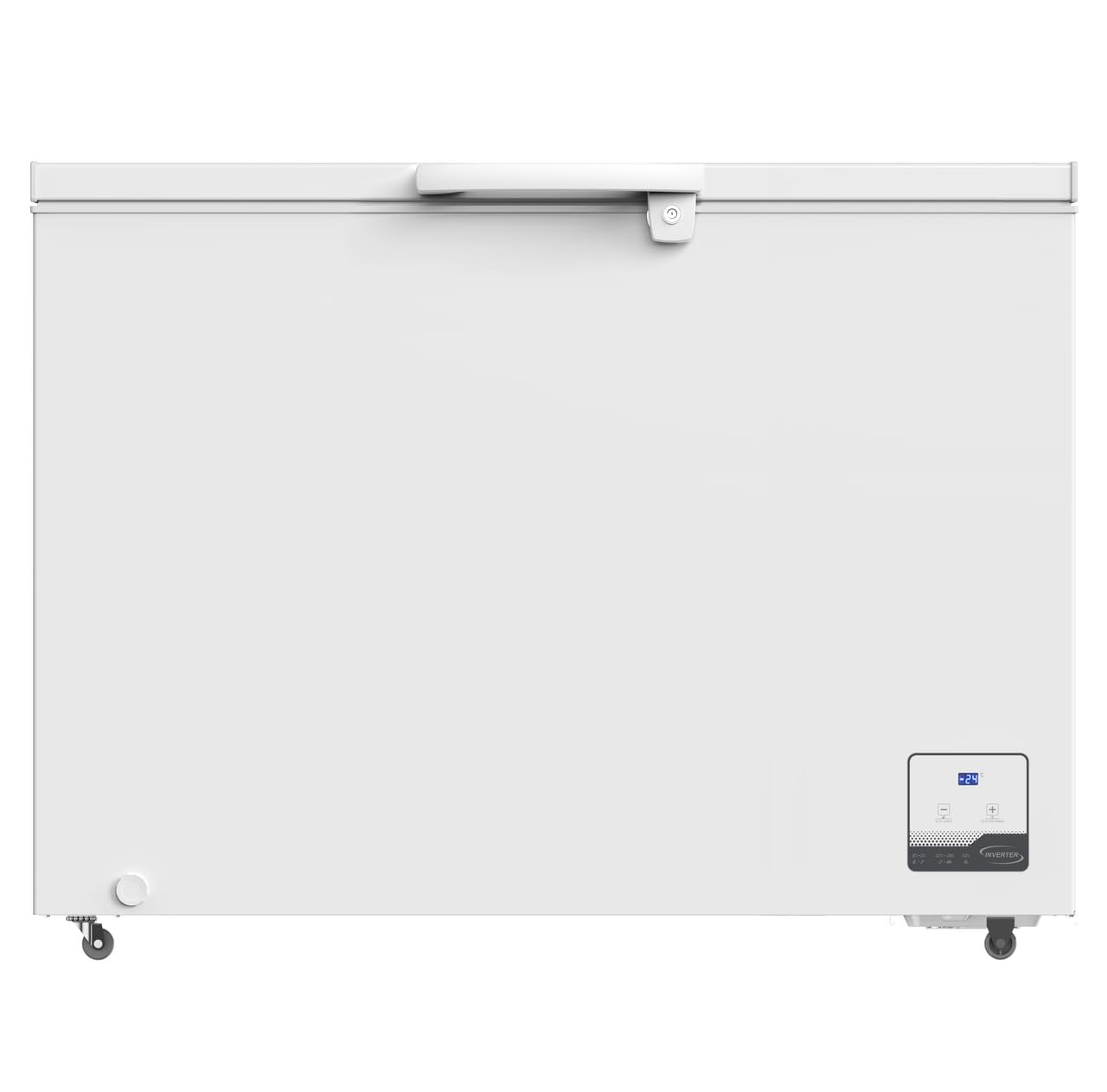 METRO Professional Congélateur bahut GHF2300 300L 95W acier/aluminium blanc éclairage LED avec serrure