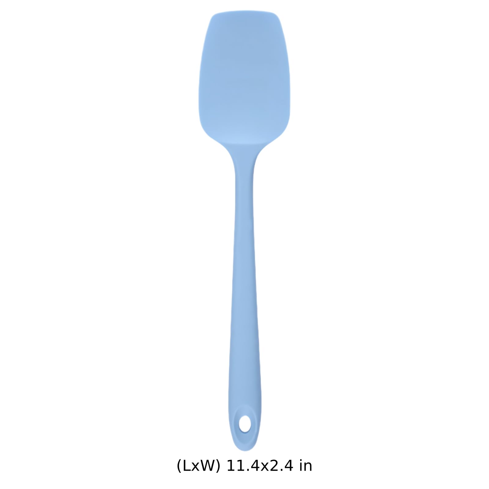 3 Stk. Silikonspatel Set, flexible Küchenhelfer zum Backen, Kochen und Mischen, gebogene Teigschaber mit ergonomischem Griff, weiche Spatelköpfe in Blau, Cyan und Hellviolett