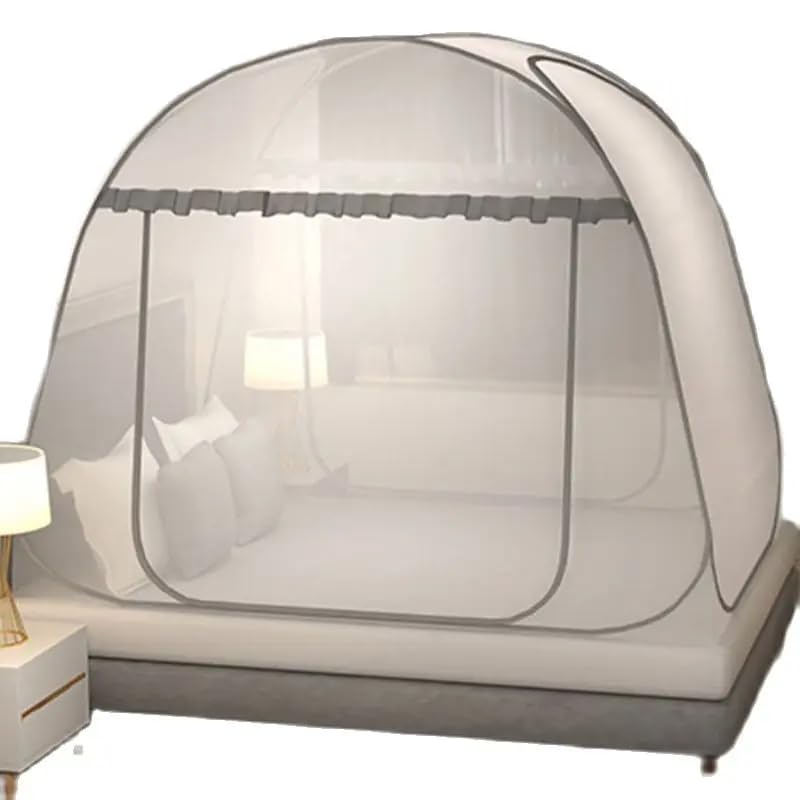 Generic Simple Yourte - Moustiquaire portable - Tente de camping simple et double - Ciel de lit pour adulte - Filet en maille respirante (190 x 90 x 100 cm), vWZ174