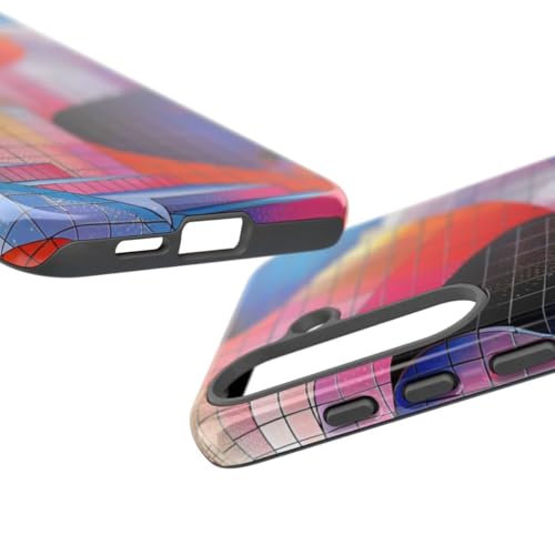Coque Samsung S25 Plus multicolore rigide escalier colimaçon abstrait - 3