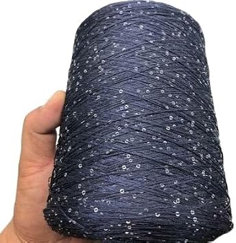 500g Summer Ice Silk Sequin Yarn Special Mercerized Line DIY 2mm Sequins Hand Knitting Yarn Thread Doll Sweater Knitting Line Color 500g-4
