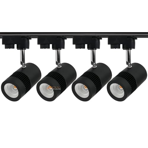 Image of JACKAL 9 Watt White LED Track Light /Spot Light /Focus Light /Picture Light (Pack of 4), Indoor Light with Rotatable Head | Perfect for Showrooms, Shops and Living Room - Trackway Included
