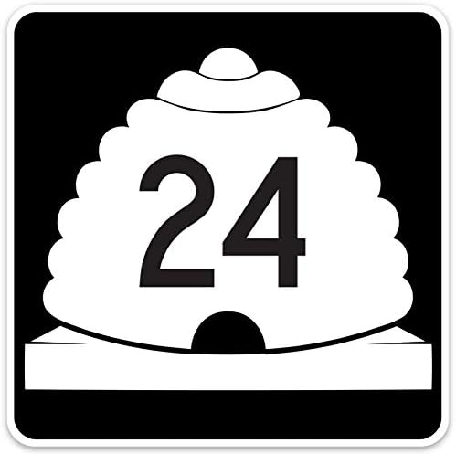 Adhesivo para parachoques del Parque Nacional Capitol Reef Calcomanía de coche U24 Road to Capitol Reef Calcomanías de parachoques de Utah