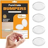 Glass Table Top Anti Slip Pads Self Adhesive- Glass Table Top Bumpers Large 18PCS 4/5 inch, Rubber Feet for Cutting Board