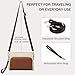 Marvolia Crossbody Bag for Women - PU Leather Shoulder Bag Trendy Small Crossbody Purse Bag for Travel Work Party - Black&Brown&White
