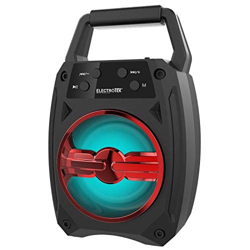 ELECTROTEK Altavoz portátil Bluetooth 4.2+EDR, 5W ET-PS100 (Negro)